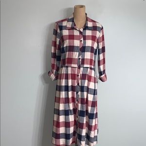 ModCloth plaid dress large